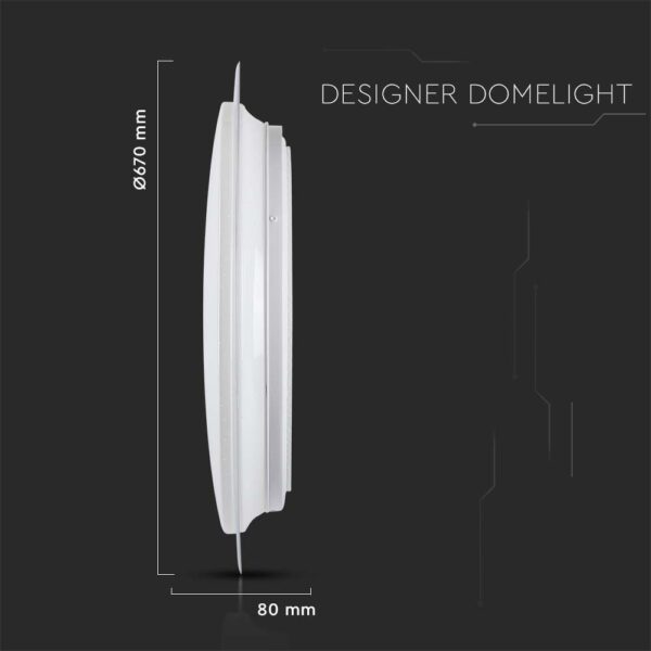 Πλαφονιέρα LED Designer 36W/72W/36W Στρογγυλή Dimmable 3 σε 1 V-TAC – 2114951