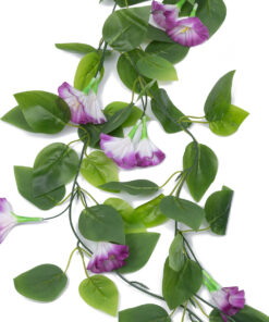 GloboStar® Artificial Garden MORNING GLORY GARLAND 21152 Τεχνητή Διακοσμητική Γυρλάντα Ορτανσίας Φ20 x Υ230cm Σετ 2 τεμαχίων