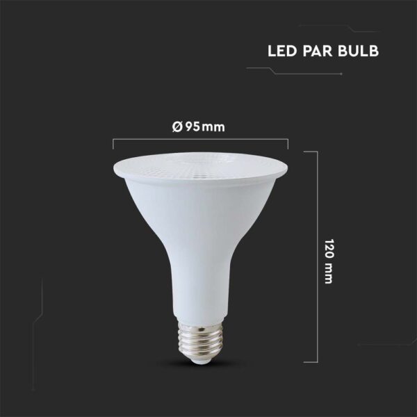 LED Λάμπα E27 PAR30 11W V-TAC Samsung Chip Θερμό Λευκό 3000K – 21153