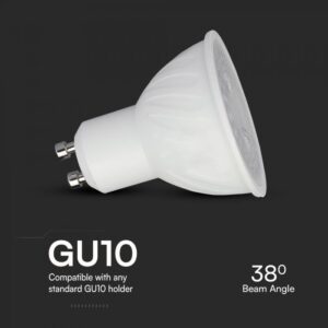 Λάμπα LED Spot GU10 Samsung chip 6W Φυσικό 4000K 38° V-TAC – 21165