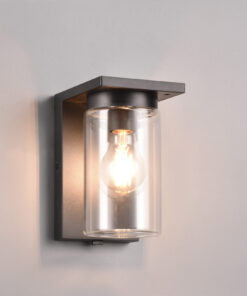 Φωτιστικό Τοίχου Μαύρο Ματ ARDILA 1x E27 Αισθητήρας Νύχτας Ημέρας IP44 Trio Lighting – 211660132