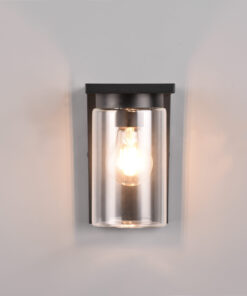 Φωτιστικό Τοίχου Μαύρο Ματ ARDILA 1x E27 Αισθητήρας Νύχτας Ημέρας IP44 Trio Lighting – 211660132