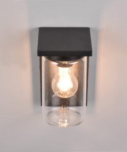 Φωτιστικό Τοίχου Μαύρο Ματ ARDILA 1x E27 Αισθητήρας Νύχτας Ημέρας IP44 Trio Lighting – 211660132