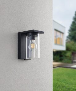Φωτιστικό Τοίχου Μαύρο Ματ ARDILA 1x E27 Αισθητήρας Νύχτας Ημέρας IP44 Trio Lighting – 211660132