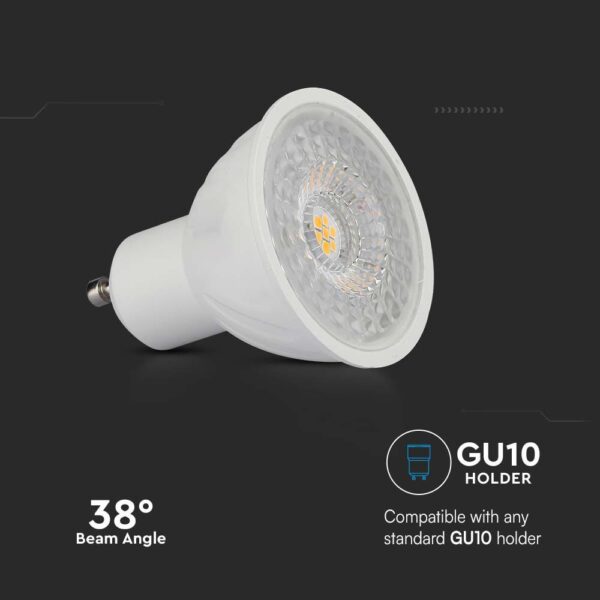 Λάμπα LED Spot GU10 Samsung chip SMD 6W 6500K  V-TAC – 21167