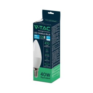 LED Λάμπα E14 4.5W V-TAC Samsung Chip Φυσικό Λευκό 4000K – 21172