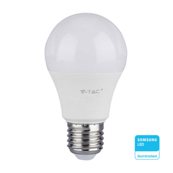 LED Λάμπα E27 A60 10.5W V-TAC PRO Samsung Chip 200° 1055lm Θερμό Λευκό 3000K - 21177