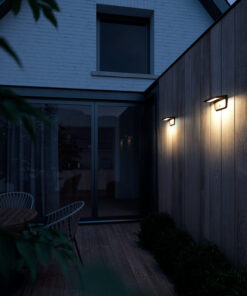 Nordlux Agena Φωτιστικό Τοίχου Μαύρο Ηλιακό Φωτιστικό IP44 LED 5W 3000K – 2118221003