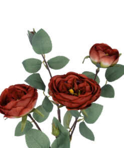GloboStar® Artificial Garden RED CLIMBING ROSE BRANCH 21182 Τεχνητό Διακοσμητικό Κλαδί Τριαντάφυλλο Κόκκινο Y70cm