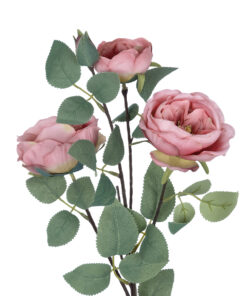 GloboStar® Artificial Garden HOT PINK CLIMBING ROSE BRANCH 21185 Τεχνητό Διακοσμητικό Κλαδί Τριαντάφυλλο Έντονο Ροζ Y70cm