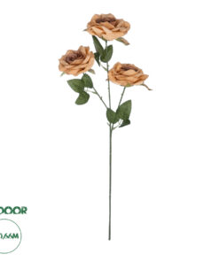 GloboStar® Artificial Garden PEACH CLIMBING ROSE BRANCH 21189 Τεχνητό Διακοσμητικό Κλαδί Τριαντάφυλλο Ροδακινί Y66cm