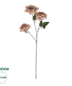GloboStar® Artificial Garden OLD PINK CLIMBING ROSE BRANCH 21190 Τεχνητό Διακοσμητικό Κλαδί Τριαντάφυλλο Ξεθωριασμένο Ροζ Y66cm