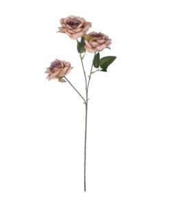 GloboStar® Artificial Garden OLD PINK CLIMBING ROSE BRANCH 21190 Τεχνητό Διακοσμητικό Κλαδί Τριαντάφυλλο Ξεθωριασμένο Ροζ Y66cm