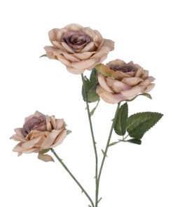 GloboStar® Artificial Garden OLD PINK CLIMBING ROSE BRANCH 21190 Τεχνητό Διακοσμητικό Κλαδί Τριαντάφυλλο Ξεθωριασμένο Ροζ Y66cm