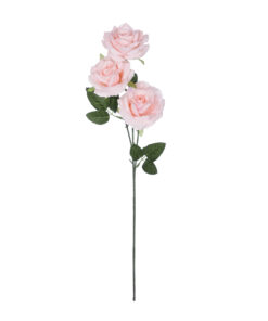 GloboStar® Artificial Garden LIGHT PINK CLIMBING ROSE BRANCH 21193 Τεχνητό Διακοσμητικό Κλαδί Τριαντάφυλλο Ανοιχτό Ροζ Y66cm