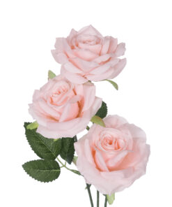 GloboStar® Artificial Garden LIGHT PINK CLIMBING ROSE BRANCH 21193 Τεχνητό Διακοσμητικό Κλαδί Τριαντάφυλλο Ανοιχτό Ροζ Y66cm