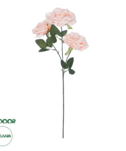 GloboStar® Artificial Garden PALE PINK CLIMBING ROSE BRANCH 21195 Τεχνητό Διακοσμητικό Κλαδί Τριαντάφυλλο απαλό Ροζ Y66cm