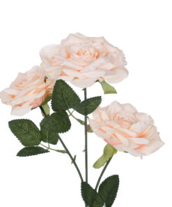 GloboStar® Artificial Garden PALE PINK CLIMBING ROSE BRANCH 21195 Τεχνητό Διακοσμητικό Κλαδί Τριαντάφυλλο απαλό Ροζ Y66cm