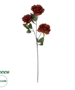 GloboStar® Artificial Garden RED CLIMBING ROSE BRANCH 21196 Τεχνητό Διακοσμητικό Κλαδί Τριαντάφυλλο Κόκκινο Y66cm