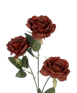 GloboStar® Artificial Garden RED CLIMBING ROSE BRANCH 21196 Τεχνητό Διακοσμητικό Κλαδί Τριαντάφυλλο Κόκκινο Y66cm