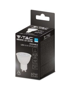 LED SPOT Λάμπα GU10 6W V-TAC PRO Samsung Chip 110° 445lm Dimmable Θερμό 3000K – 21198