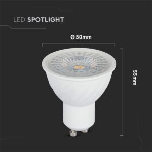 LED SPOT Λάμπα GU10 6W V-TAC PRO Samsung Chip 110° 445lm Dimmable Θερμό 3000K – 21198