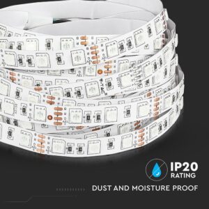 LED Ταινία 7W V-TAC Dimmable 900lm/m Πολύχρωμη RGB 5 Μέτρα – 212120