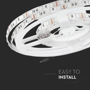 LED Ταινία 7W V-TAC Dimmable 900lm/m Πολύχρωμη RGB 5 Μέτρα – 212120