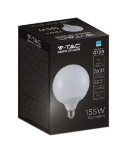 LED Λάμπα E27 22W G120 V-TAC PRO Samsung Chip 200° 2600lm 3000K – 2120021