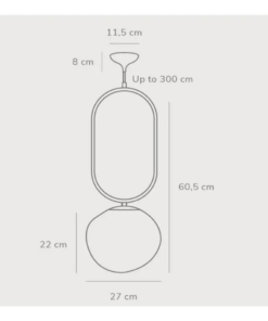 Κρεμαστό Φωτιστικό DFTP Shapes 27 1xE27 Χρώματος Ορειχάλκου – 2120023035
