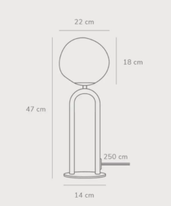Επιτραπέζιο Φωτιστικό DFTP Shapes 1xE27 Χρώματος Ορειχάλκου – 2120055035