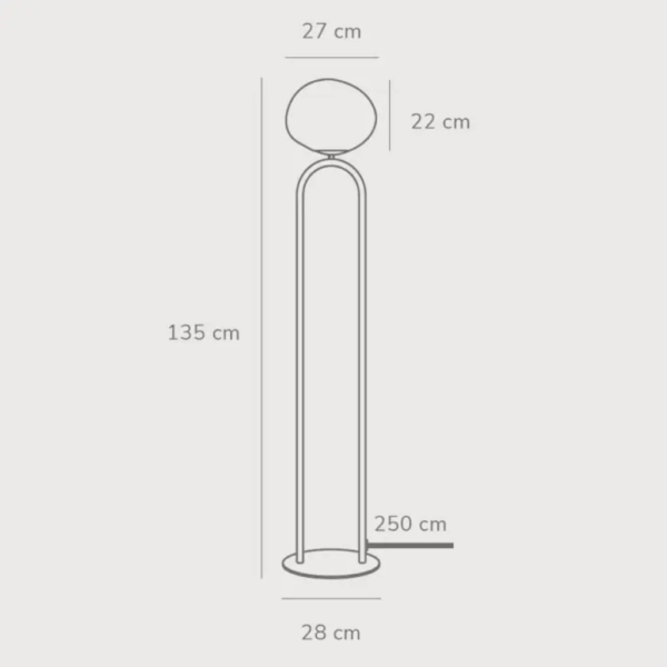 Φωτιστικό Δαπέδου DFTP  Shapes 1xE27 Μπρονζε Χρώματος – 2120074035
