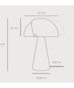 Επιτραπέζιο Φωτιστικό DFTP Align 1xE27 Καφέ Χρώματος – 2120095018