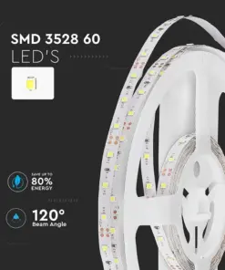 LED Ταινία 4.2W 12V V-TAC 420lm/m Πράσινη 5 Μέτρα – 212011