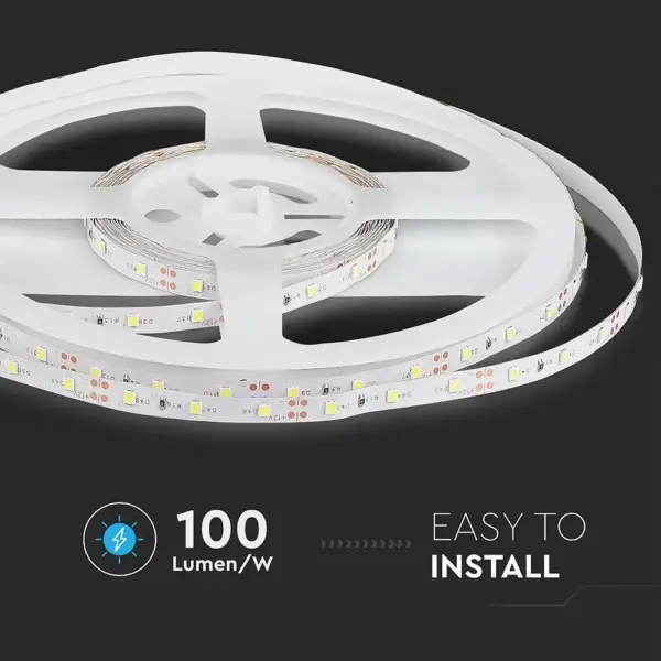 LED Ταινία 4.2W 12V V-TAC 420lm/m Πράσινη 5 Μέτρα – 212011