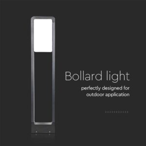 Φωτιστικό Κολωνάκι Δαπέδου LED 10W V-TAC PRO Samsung Chip Μαύρο  IP65 Φυσικό 4000K – 2120114