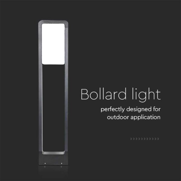 Φωτιστικό Κολωνάκι Δαπέδου LED 10W V-TAC PRO Samsung Chip Μαύρο  IP65 Φυσικό 4000K – 2120114