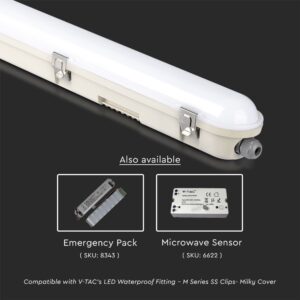 LED Φωτιστικό 48W Τύπου Φθορίου 150cm V-TAC PRO Samsung Chip 120° 5760lm Αδιάβροχο IP65 Φυσικό 4000K – 2120215
