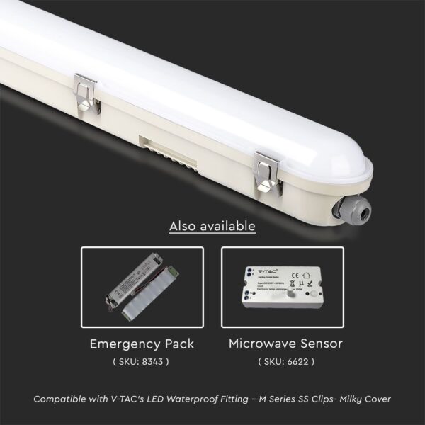 LED Φωτιστικό 48W Τύπου Φθορίου 150cm V-TAC PRO Samsung Chip 120° 5760lm Αδιάβροχο IP65 Φυσικό 4000K – 2120215