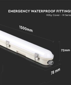 LED Φωτιστικό-Φως Ασφαλείας 48W Τύπου Φθορίου 150cm V-TAC PRO Samsung Chip 120° 5760lm Αδιάβροχο IP65 Φυσικό 4000K – 2120221