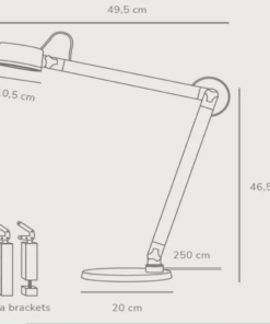 Επιτραπέζιο Φωτιστικό Γραφείο DFTP Nobu LED 6W 2700K Μαύρου Χρώματος – 2120405003