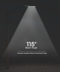 Φωτιστικό Δρόμου LED 100W SAMSUNG Γκρι με Αισθητήρα Φωτός 11480lm 4000K IP65 V-TAC – 2120434