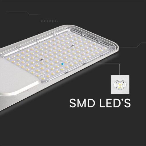 Φωτιστικό Δρόμου LED 150W SAMSUNG Γκρι με Αισθητήρα Φωτός 17220lm 4000K IP65 V-TAC – 2120436