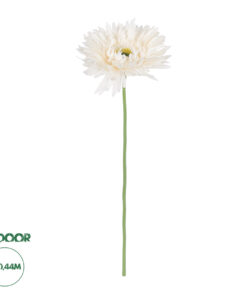 GloboStar® Artificial Garden PALE PINK GERBERABRANCH 21204 Τεχνητό Διακοσμητικό Κλαδί Ζέρμπερας Απαλό Ροζ Y44cm