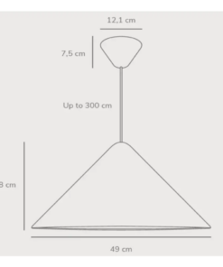 Κρεμαστό Φωτιστικό DFTP Nono 49 1xE27 Μαύρου Χρώματος – 2120523003