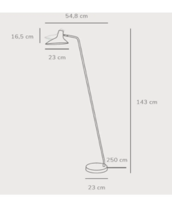 Φωτιστικό Δαπέδου DFTP Darci 1xE14 Μαύρου Χρώματος – 2120584003
