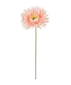 GloboStar® Artificial Garden PINK GERBERA BRANCH 21205 Τεχνητό Διακοσμητικό Κλαδί Ζέρμπερας Ροζ Y44cm
