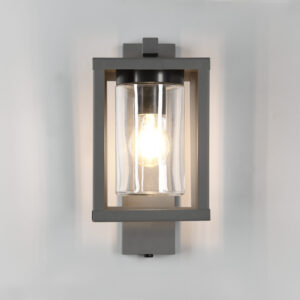 Φωτιστικό Τοίχου Trio Lighting LUNGA 1x E27 Ανθρακί Χυτό Αλουμίνιο IP44, Αισθητήρας φωτός – 212060142