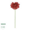 GloboStar® Artificial Garden RED GERBERA BRANCH 21207 Τεχνητό Διακοσμητικό Κλαδί Ζέρμπερας Κόκκινο Y44cm