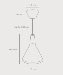 Κρεμαστό Φωτιστικό DFTP Nori 18 1xE27 Χρώματος Νικελ Ματ – 2120803032
